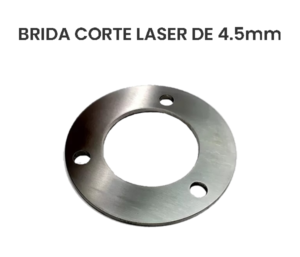 Brida Corte Laser de 4.5mm de Acero Inoxidable