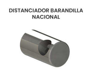 Distanciador Barandilla Nacional de Acero Inoxidable