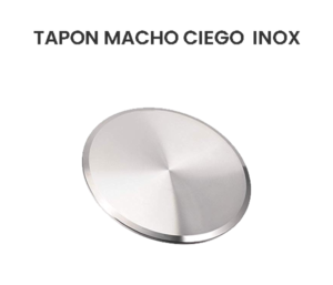 Tapon Macho Ciego de Acero Inoxidable